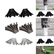 2x Gutter Downspout Diverters Rainwater Dispersal Extensions for Home Garden