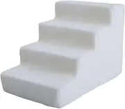 Generic Pet Leader with High Density, Balanced Pet Stages, Non -Slip Pet Guides, Cat Ramp for Car, High Beds, Sofa, Couch, White 4 Steps