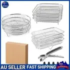 Air Fryer Rack Stainless Steel 3 Layer Grill Basket Baking Tray Accessories au