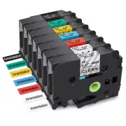 Compatible for Brother P-Touch TZe 131 TZe231 Label tape 9mm~36mm Assorted Color