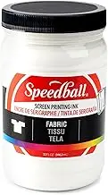 Speedball Fabric Screen Printing Ink, 32-Ounce, White