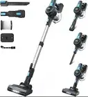 INSE Cordless Vacuum Cleaner, 6-in-1 Rechargeable Stick Vacuum, 45mins Runtime,