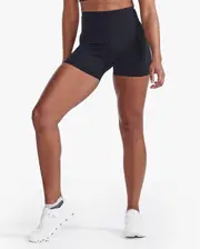 Form Hi-Rise Compression Shorts, 2XU, XL, Black/Black, Female