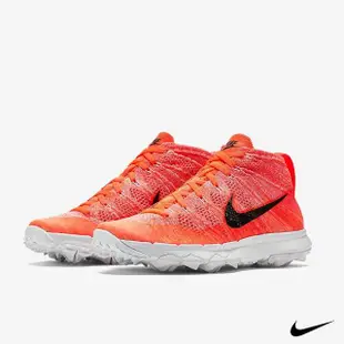 【NIKE 耐吉】Nike Golf FLYKNIT 編織女高爾夫球鞋 橘 819006-800