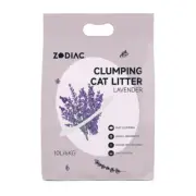 Zodiac Lavender 10L/6kg Bentonite Clay Clumping Cat Litter Natural Absorbent