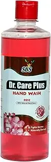 SBS Dr. Care Plus Rose Handwash - 100% Natural, Neem, Tulsi & Aloevera, For Soft & Odor Free hands (Rose)
