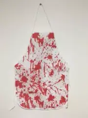 Halloween BLOODY APRON Party Fake Blood Horror Butcher Killer Zombie bloody