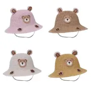 Toddler Fisherman Hat with Chin Strap Baby Sun Breathable for Kid