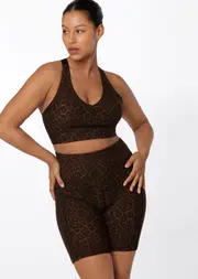 [Lorna Jane] Amy Sports Bra in Print, Size - XS XS Cheetah Print