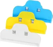 Hohopeti 3pcs Lightweight Plastic Clamps for Secure Fixing Versatile Sealed Clips for Rhinestone Painting and Bag Storage