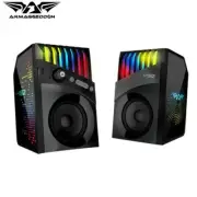 Bluetooth 2.0 Speaker System Stereo Low Latency ARMAGGEDDON LUMO 2 RGB Black
