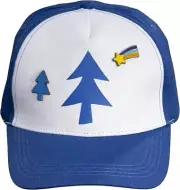 Dipper Adult Adjustable Halloween Cosplay Costume Hat With Enamel Pins