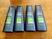 4 Dove Men + Care 2 in 1 Fresh Clean Fortifying Shampoo + Conditioner 12oz