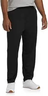 [Reebok] Big and Tall Performance Mesh Open-Hem Pants Black