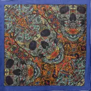 3D Psychedelic Pirate Skull Bandana Mask Costume Skeleton Halloween 100% Cotton