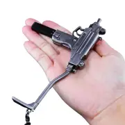 Miniature Toy UZI Submachine Gun Diecast Replica Gun Model Keychain
