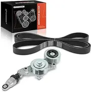 A-Premium Serpentine Drive Belt Kit with Tensioner Compatible with Honda Cars - Accord 2008-2010, Accord Crosstour 2010, Pilot 2006-2011, Odyssey 2005-2010 - 3.5L