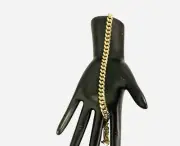 14k Gold Miami Cuban Link Bracelet Semi Hollow 8.5”
