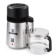 CO-Z Water Distiller 4L Distilled Water Maker with Glass Pot, Brushed 304 Stainl