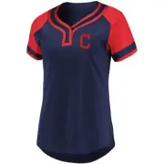 Outerstuff Youth Girls Cleveland Indians Raglan T-Shirt League Diva Large 14