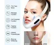 V-Shaped Massager Thin Face Lifting Facial Microcurrent Thin Face Instrument V-Shaped Electric Thin Face Thin Face Massage Red And Blue Light Microcurr