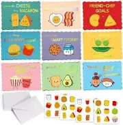 Prophet 36 Pack Gold Foil Valentines Day Cards for Kids, 9 Assorted Designs