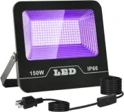 150w Black Light IP66 LED Neon Glow for Glow Party Halloween Fluorescent Poster