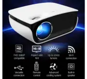 Mini Video Projector Wifi USB HDMI Portable 2000 Lumens HD 1080P Home Theater