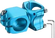 uxcell 31.8mm Bike Stem 7 Degree 38mm Aluminum Alloy Bicycle Handlebar Stem with Hex Wrench for Mountain Road Bike BMX MTB Cycling, Sand Lake Blue