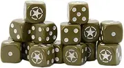 Warlord Games, Allied Star D6 Bolt Action (16) Dice