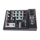 (US PLUG)Mixer Sound Board Console USB Display 4 Channel Mixing Console For JF