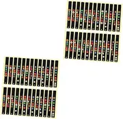 BESTonZON 2sets Fret Decals Sticker for Guitar Fretboard Sticker Notes Map Learning Tool 10pcs*2