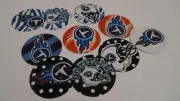 Pre Cut One Inch Bottle Cap Images! NFL TITANS FREE SHIP