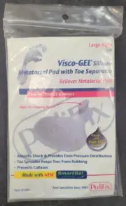 Pedifix Visco-Gel Silicone Metatarsal Pad With Toe Separator Large Right 3001
