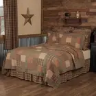 Rustic Queen Quilt Green Patchwork Crosswoods Cotton Bedroom Decor VHC Brands