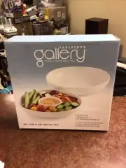 Tabletops Gallery Two Piece Chip and Dip Serving Set
