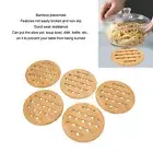5 Pcs Bamboo Hot Pad Table Mat Bamboo Trivet Pot Mat Heat Resistance For Hot_new