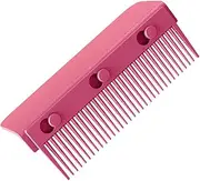 Flat Iron Comb Clip On Removable Straightening Comb Attachment for Electric Hair Straightener Flat Iron Hair Styling Tool High Temperature for Hair Salon Home Use Rose red
