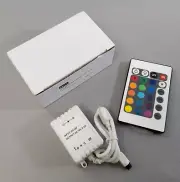 New MCM 25-6140 3 Channel RGB 24 Key 16 Color IR Remote Controller LED