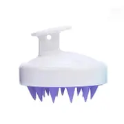 4PCS Silicone Shampoo Scalp Shower Washing Head Hair Massage Massager Brush Comb Massager WHITEPURPLE COLOR