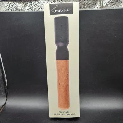 Rabbit Cocktail Muddler & Citrus Reamer 10 inch New Free Shipping