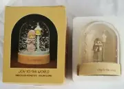 Precious Moments Snow Globe Dome E-8767 Joy To The World Enesco 1983
