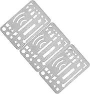 Pcs Stainless Steel Erasing Shield for Engineering Drawing Precision Erasing Shield Template Craft Drawing Drafting Tool