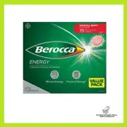 Berocca Energy Vitamin, Original Berry 75 Effervescent Tablets FREE SHIPPING