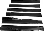 2.2m Carbon Fiber Look Car Side Skirt Extensions Splitters Wing Lip Compatible for Audi A3 A4 A5 S3 S4 S5 RS5 S-line A6 A7 A8 TT