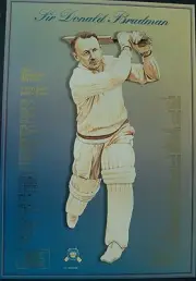 SIR DONALD BRADMAN LIMITED EDITION COVER DRIVE JOHN CHRISTIE PRINT WARNE WAUGH