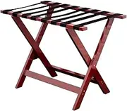 Guest Room Luggage Rack, Folding Suitcase Stand Luggage Rack Suitcase Stand Floor-Standing Shelf Foldable 4/5/8 Nile Bandage Solid Wood Pension Easy to Move Durable,4 Colors, 3 Sizes (Color