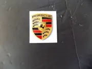 1 Porsche Crest Sticker vinyl decal original size-- 2 1/2" x 2" not metal -