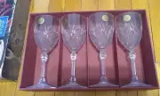 New In Box, Vintage Set of 4 Cristal D’Arques Fontenay Wine Glasses