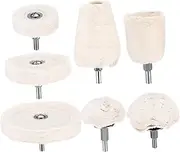 1 Set Polishing Wheel Kit Buffing Pads for Drill Cotton Fabric Polish Wheels for Metal Glass Jewelry User Friendly Polishing Tool